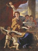 Nicolas Poussin St Cecilia Spain oil painting artist